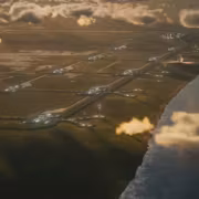 Космическая база SpaceX в Луизиане окутана облаками