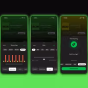 Интерфейс Spotify Running Mode на Android شاشة