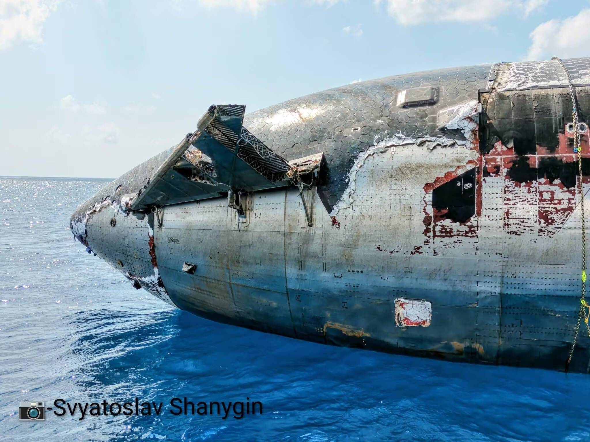 Космический корабль Starship после 24 дней в океане
