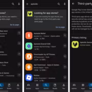 Поисковый экран Google Play магазин установка сторонних магазинов приложений