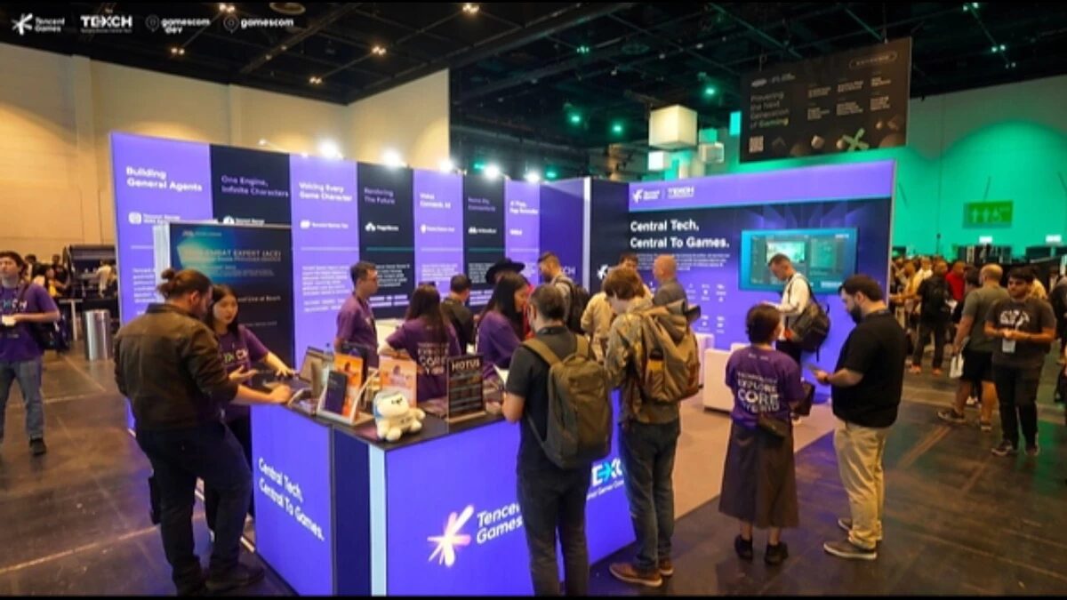 Tencent показала набор ИИ-технологий для разработки игр на Gamescom 2026