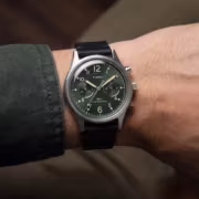 Часы Timex MK1 Chronograph с зеленым циферблатом и черным ремешком