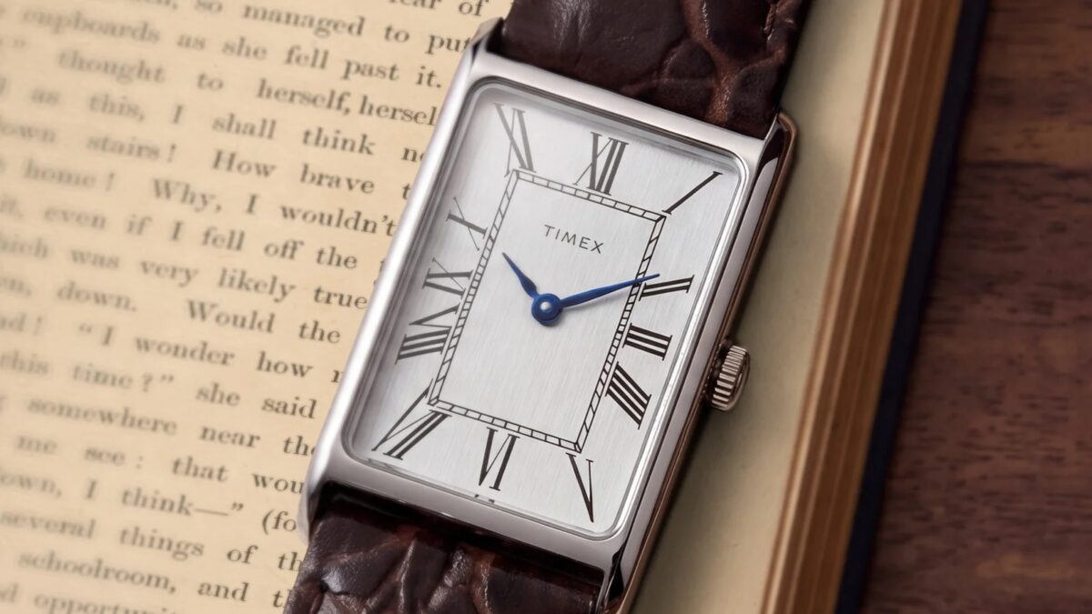 Ретро-часы Timex Lexington Reissue с металлическим корпусом и кожаным ремешком