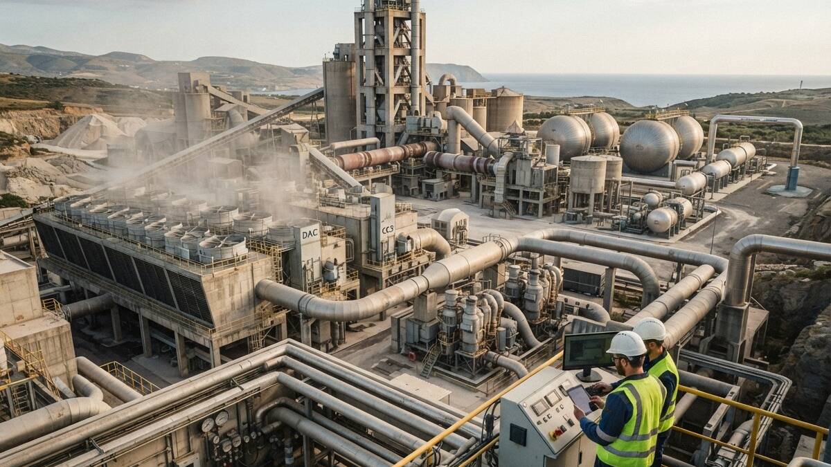 Цементные заводы могут помочь удалить углекислый газ из воздуха 1 Цементные заводы могут помочь удалить углекислый газ из воздуха