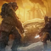 Утечка: Paradox готовит постапокалиптическую стратегию Afterworld для Gamescom 2026 1 Герои в броне с оружием в постапокалиптическом мире Afterworld