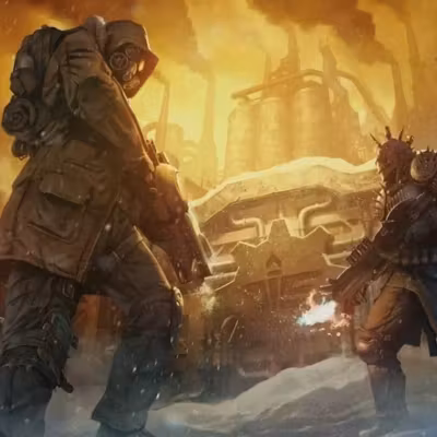 Утечка: Paradox готовит постапокалиптическую стратегию Afterworld для Gamescom 2026 5 Герои в броне с оружием в постапокалиптическом мире Afterworld