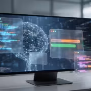 Монитор с кодом и графикой платформы SIRIN