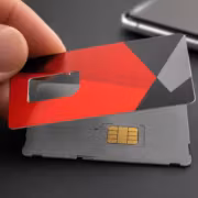 Сим карта и пластиковый лоток для SIM карты. В Т2 предупредили о виртуальных операторах