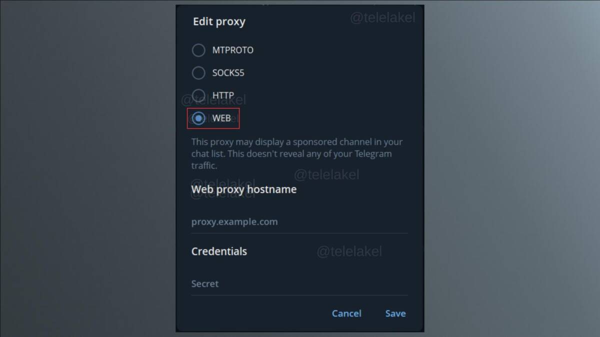 В Telegram готовят WEB-прокси для маскировки трафика под обычный HTTPS 1 В Telegram готовят WEB-прокси для маскировки трафика под обычный HTTPS