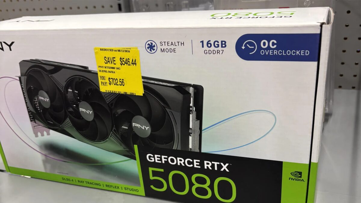 В Walmart нашли видеокарту RTX 5080 за $702.56 вместо $1 249