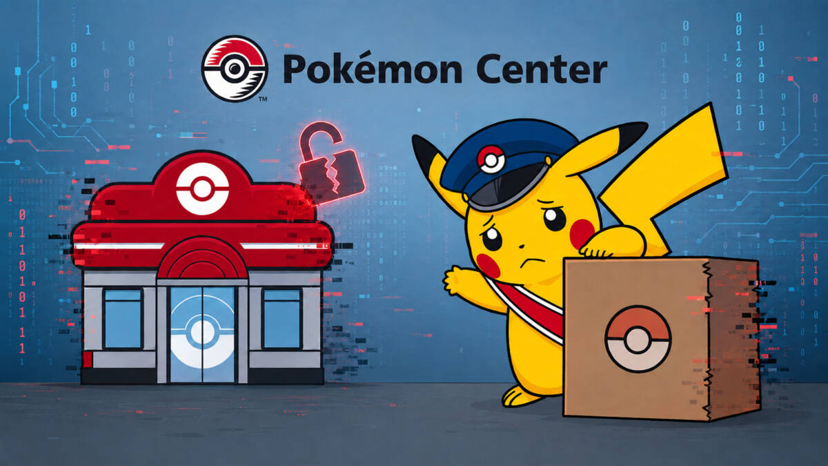 Пикачу в полицейской форме возле Pokémon Center взлом Pokémon Center