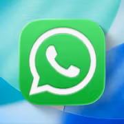 Иконка WhatsApp beta для iOS с зеленым фоном и логотипом