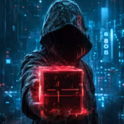 Wiz выпустила playbook для защиты облаков с четырьмя опорами 1 Хакер в капюшоне держит красный цифровой куб Wiz