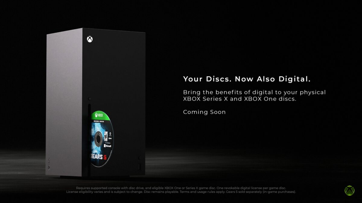 Xbox позволит оцифровывать дисковые игры на Xbox One и Xbox Series