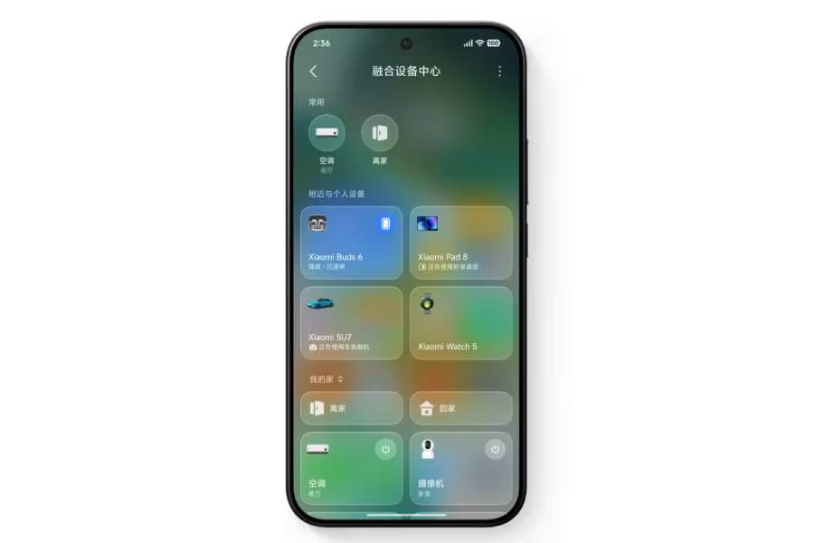 Мобильный телефон Xiaomi Mix Fold 5 с интерфейсом MIUI