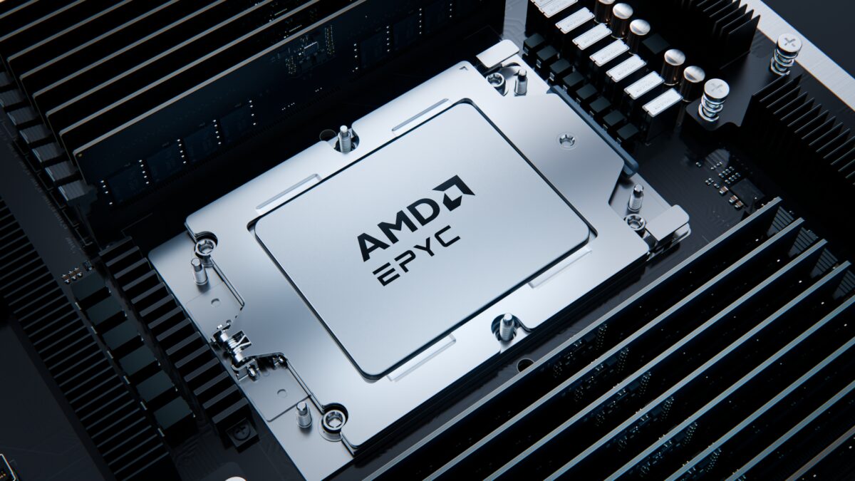 256 ядер за $14 904: AMD раскрыла цены всех серверных процессоров EPYC 9006 1 Процессор AMD EPYC на материнской плате компьютерный чип