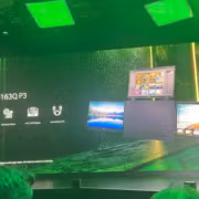 экран Acer PD163Q P3 презентация сцена зеленая