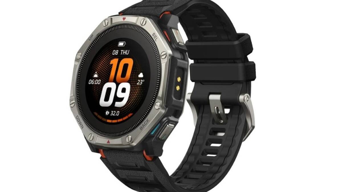 Hамбарная умные часы Amazfit T-Rex Dual Solar дисплей и ремешок