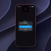 Экран iPhone 15 Pro с ошибкой Face ID