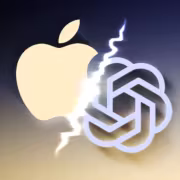 Apple обвинила бывшего инженера в использовании украденных секретов в OpenAI и обучении ИИ-агента 1 Логотип Apple и логотип OpenAI, разряжающие высоковольтные искры