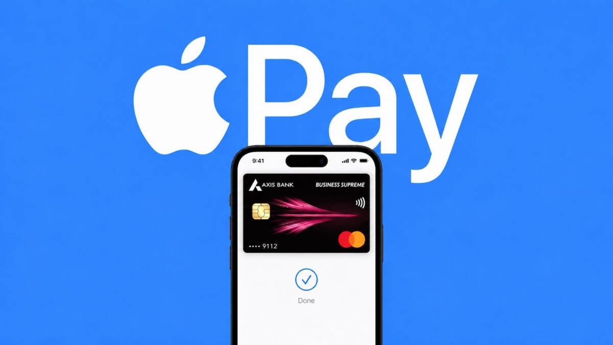 Apple Pay на смартфоне с картой Axis Bank