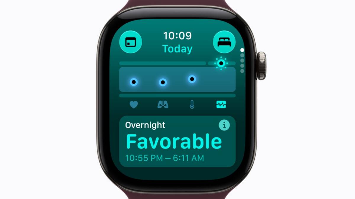 Apple обновила умные часы Watch: Series 12 научились точнее измерять пульс 9 Экран умных часов Apple Watch Series 12 с настройками пользователя
