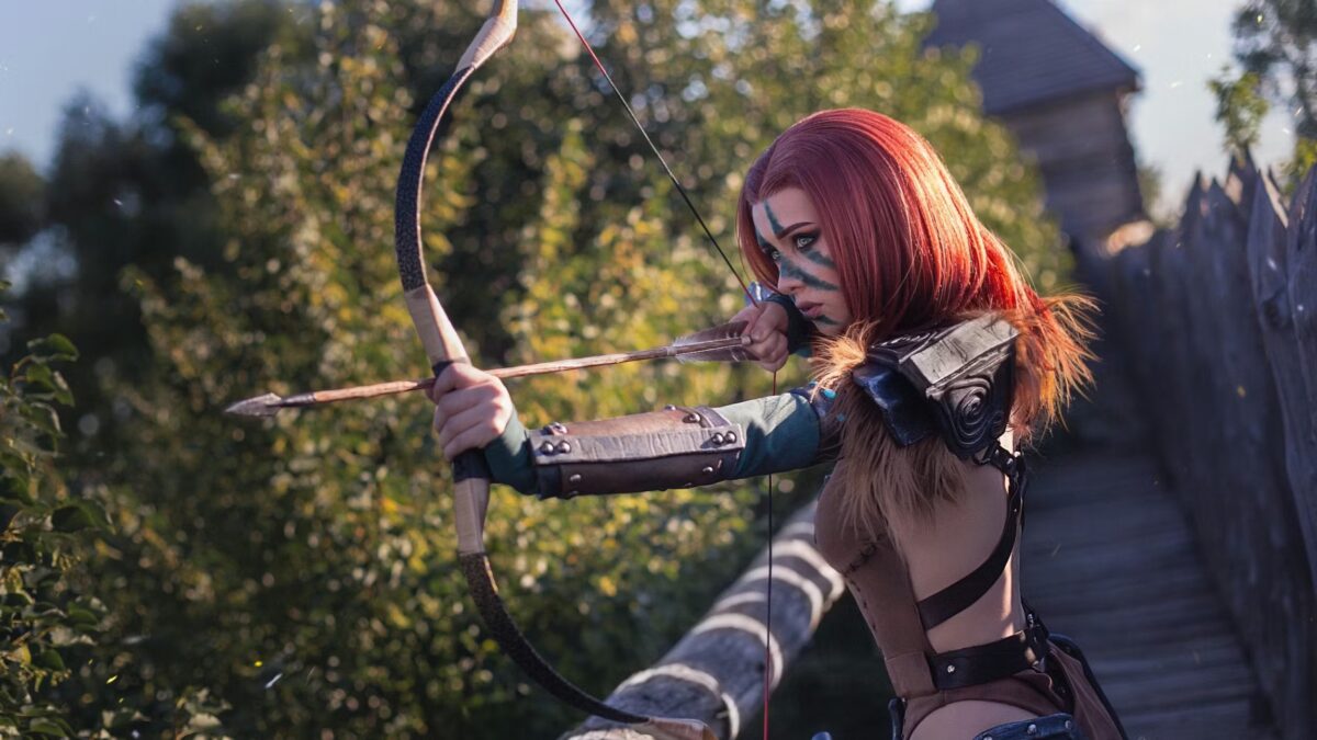 Российская модель косплей Эйлы Охотницы из The Elder Scrolls 5