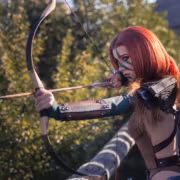Российская модель косплей Эйлы Охотницы из The Elder Scrolls 5