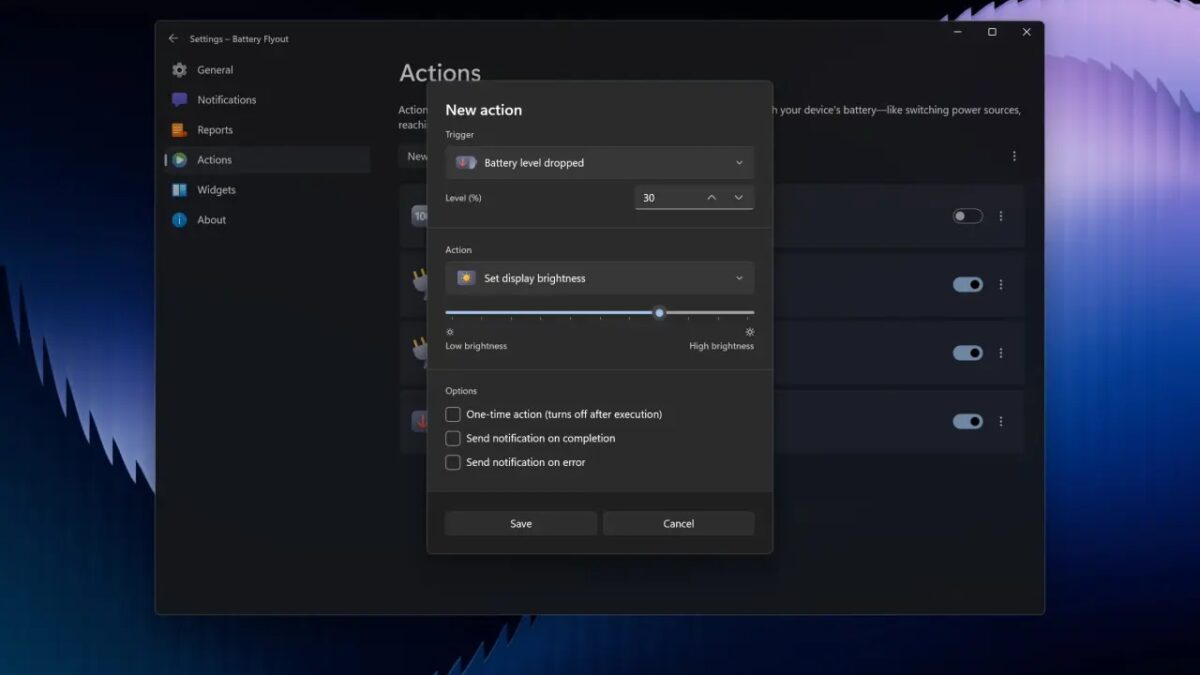 Battery Flyout стал нативным для Windows 11 и получил новый набор функций