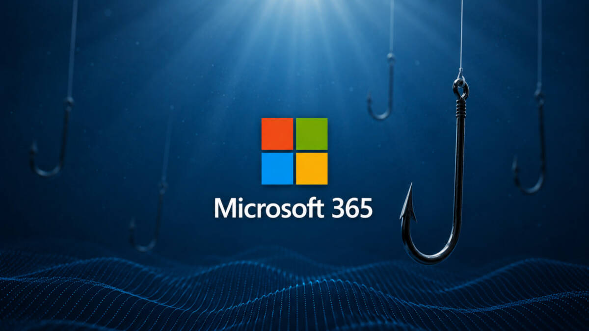 BigBear 2.0 обошёл MFA в Microsoft 365 у 258 организаций 3 Крючки в синем океане с логотипом Microsoft 365