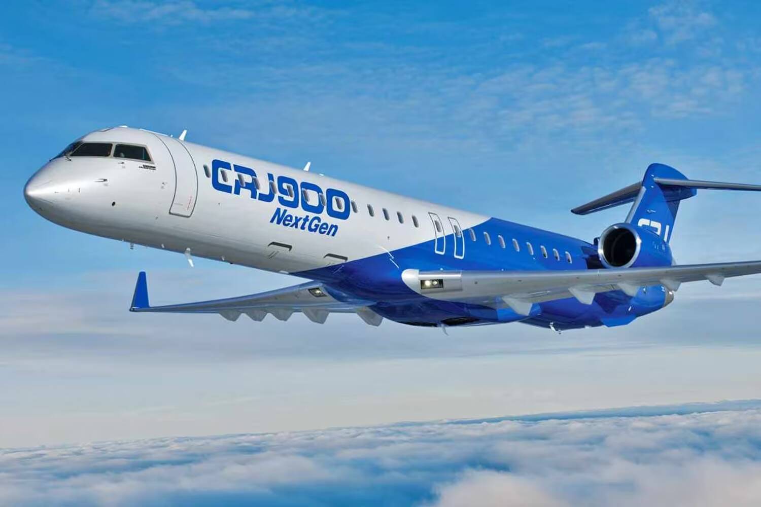 Самолет Bombardier Global 5500 и 6500 в полёте