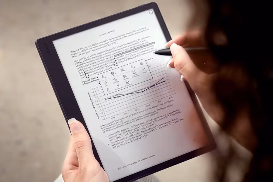 Планшет Boox Note Mini C с ручкой и графиком