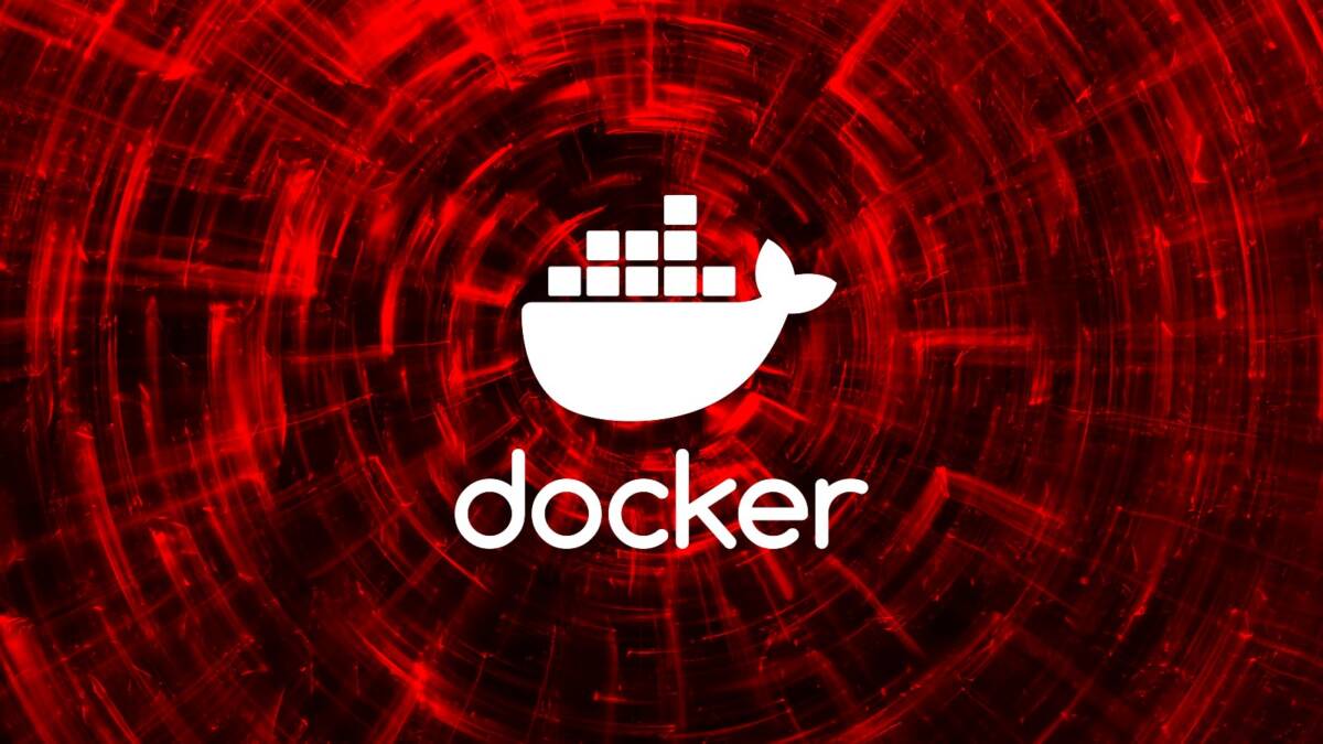 Ботнет Carbonato захватывает Docker-хосты через ИИ-агента и Telegram 2 Логотип Docker на красном фоне с цифровым кругом