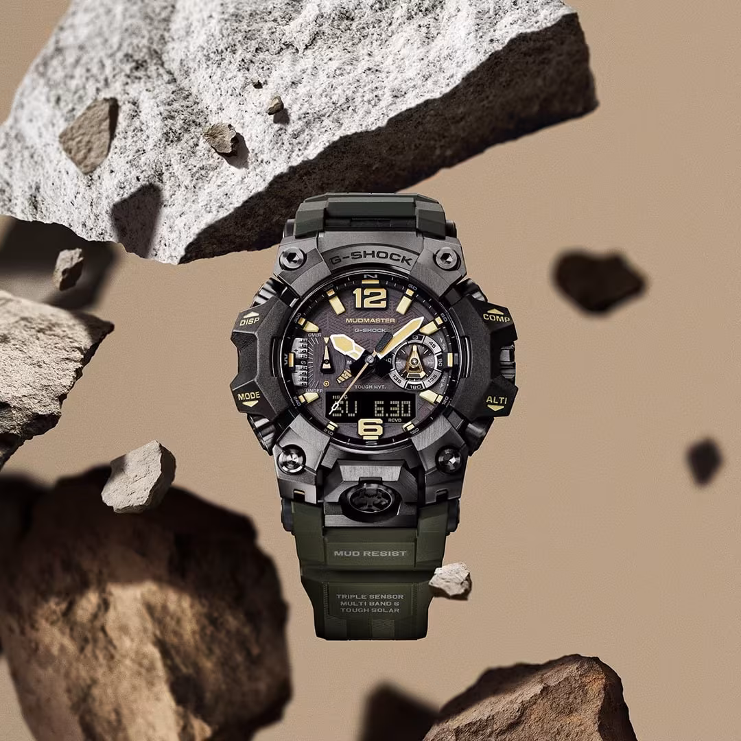 Casio показала премиальные Frogman и Mudmaster для суровых условий 5 Глубоководные часы G-Shock Mudmaster с черным корпусом