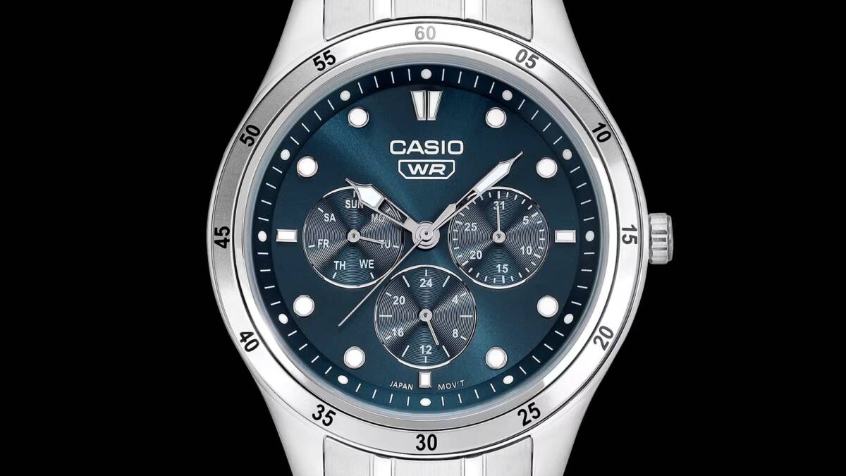 Casio выпустила в Индии 3 стальные модели часов MTP-SN4KD за ₹4 995 6 часы Casio стальной корпус и браслет модель MTP-SN4KD