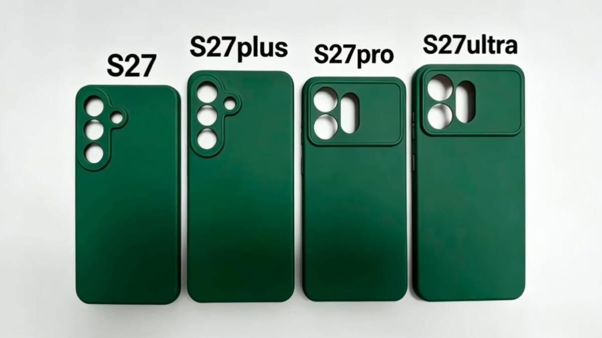 Чехлы Galaxy S27 показали разный дизайн у обычных моделей и Ultra 1 Чехлы Galaxy S27 показали разный дизайн у обычных моделей и Ultra