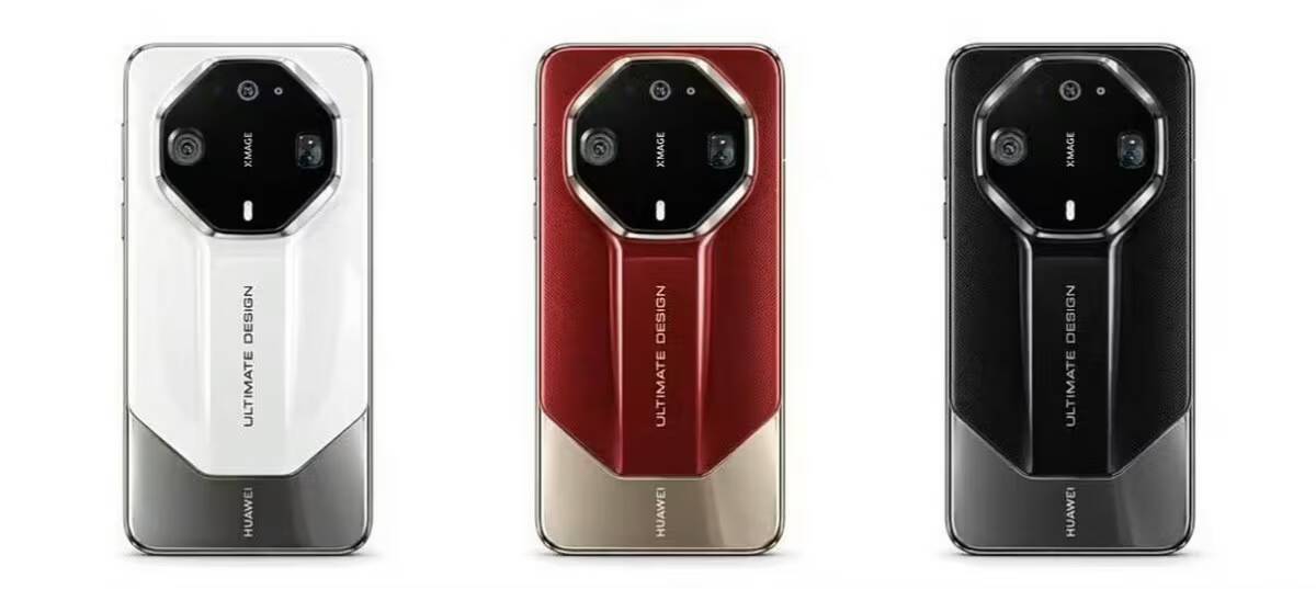 Три модели Huawei Mate 90 с разными цветами и камерой