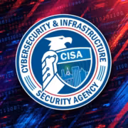 Логотип агентства кибербезопасности CISA с орлом и городским пейзажем