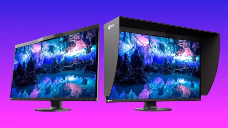 Два монитора Eizo ColorEdge CG3200X, один с корпусом