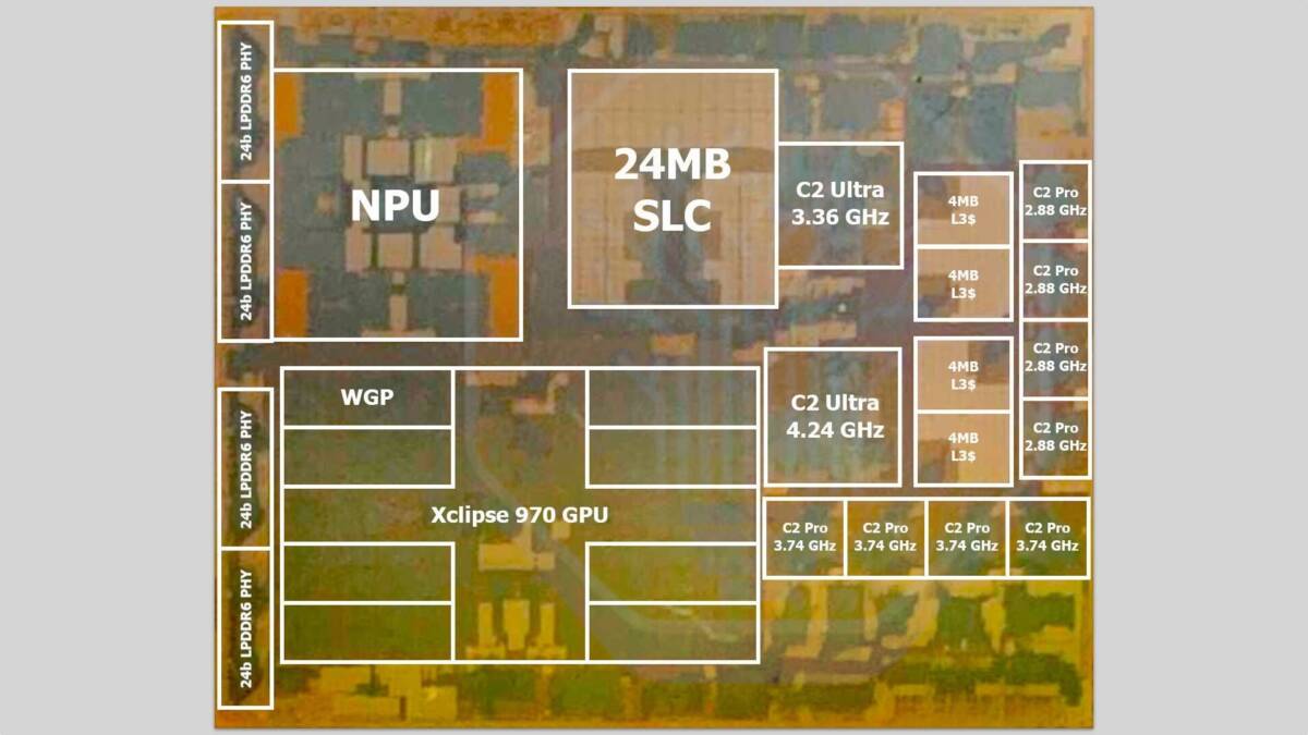 Exynos 2700 показали на схеме: 2-нм чип с двумя prime-ядрами 3 Схема компоненты Exynos 2700 с ядрами и кешем