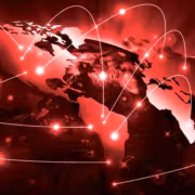 ФБР изъяло домены NightmareStresser после сотен тысяч DDoS-атак 1 Глобальная карта с соединёнными точками и цифровыми линиями ФБР NightmareStresser