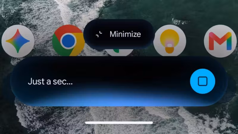 Overlay Gemini на Android с кнопкой свернуть в пузырь Nexus