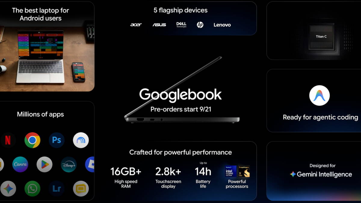 Ноутбук Googlebook и 5 флагманских устройств