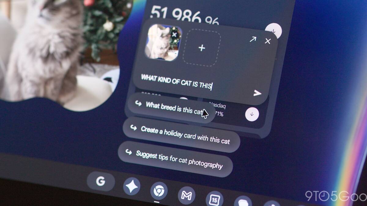 Экран ноутбука Googlebook отображает интерфейс Google поиска