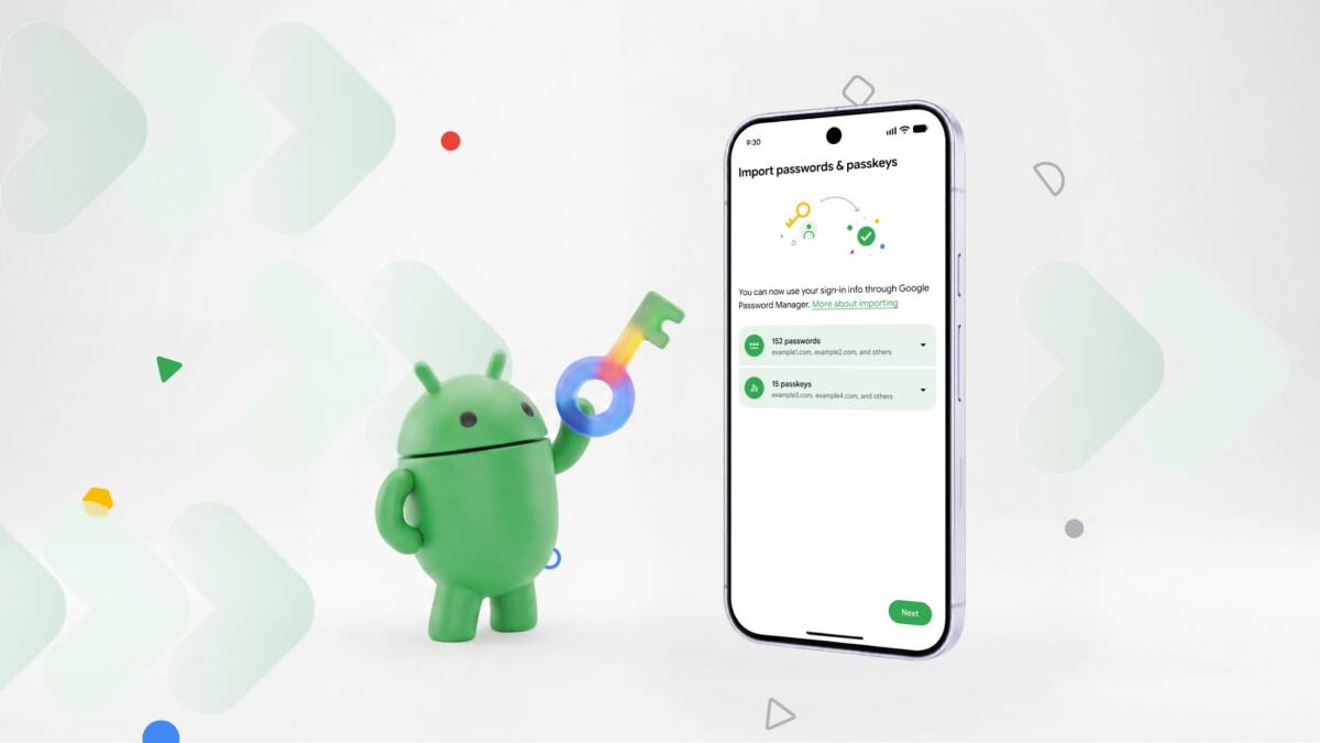 Google упростила переход между менеджерами паролей на Android 2 Google Passkeys Android менеджер паролей демонстрация экран смартфон