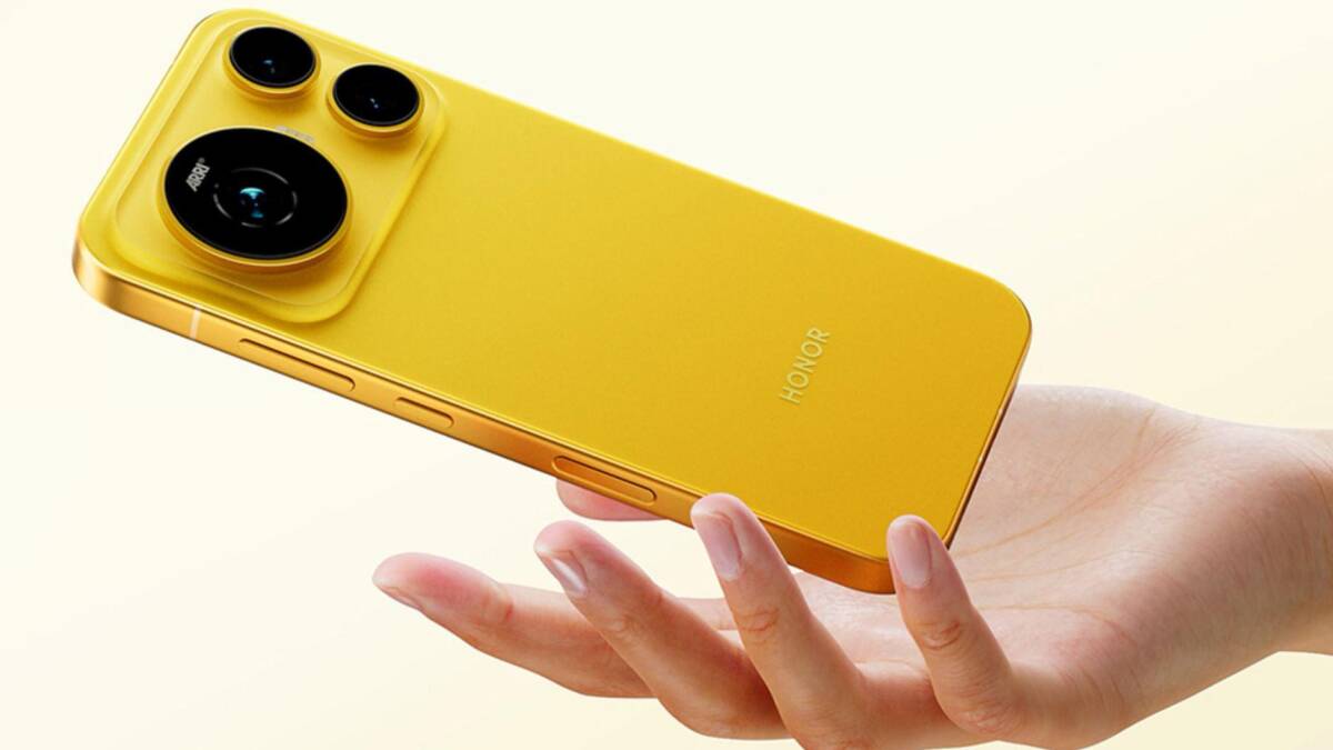 Золотой смартфон Honor Magic 9 с тремя камерами