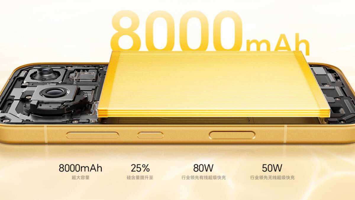 Батарея Honor Magic 9 емкостью 8000мАч