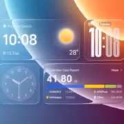 Honor представила MagicOS 11 с дизайном liquid glass и ИИ на 100 шагов 1 Интерфейс MagicOS 11 на смартфоне Honor с графическими элементами