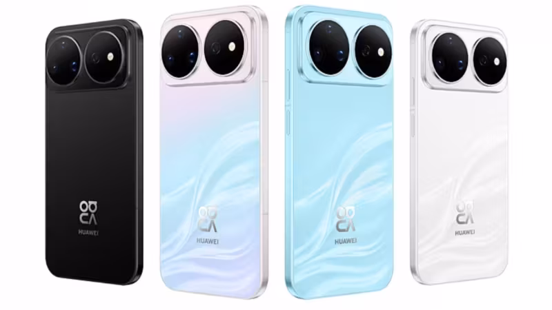 Четыре смартфона Huawei nova 16s Pro и nova 16s в разных цветах