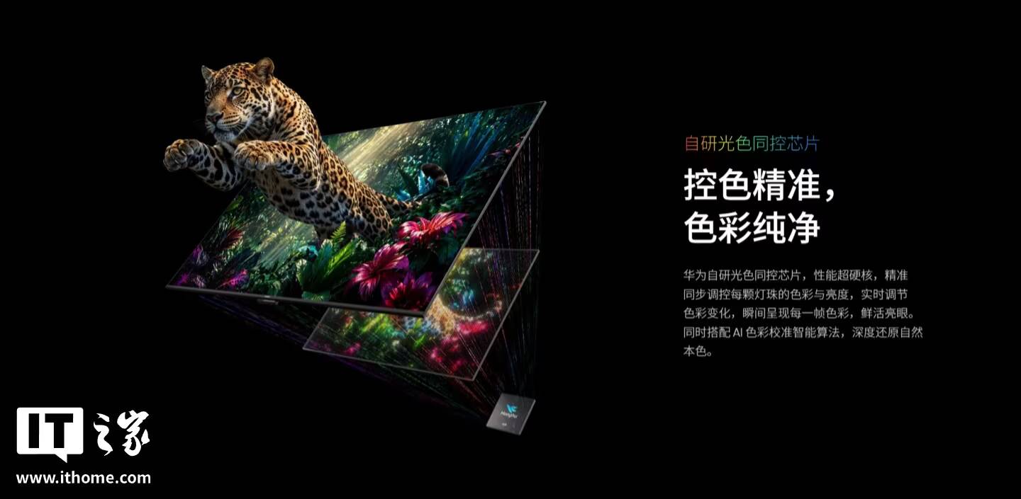 Модель Huawei Smart TV S7 RGB с леопардом и яркими цветами